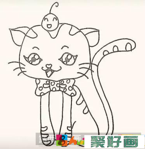 小猫儿童画