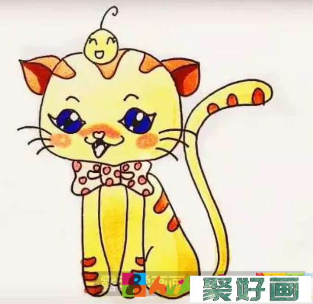 小猫儿童画