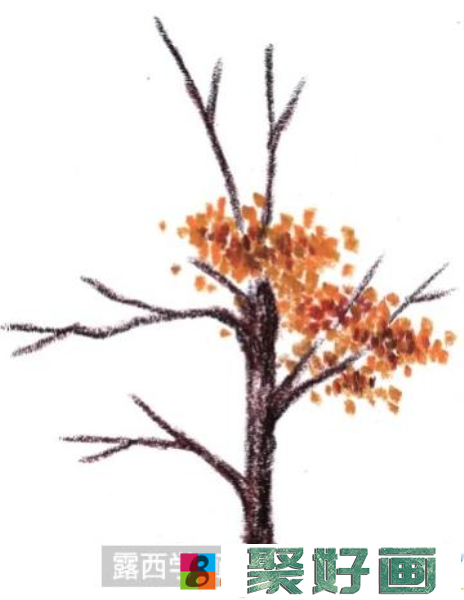 儿童画秋天的大树