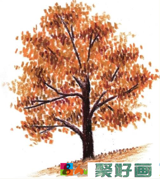 儿童画秋天的大树