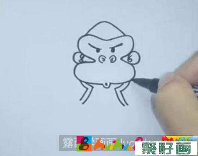 怎么画儿童画猩猩
