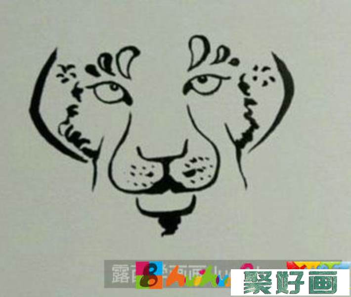儿童画豹子怎么画
