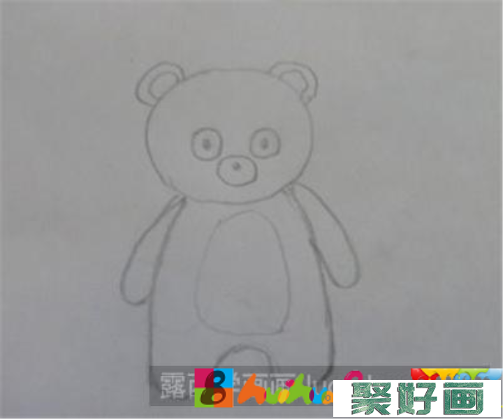 如何画熊玩具