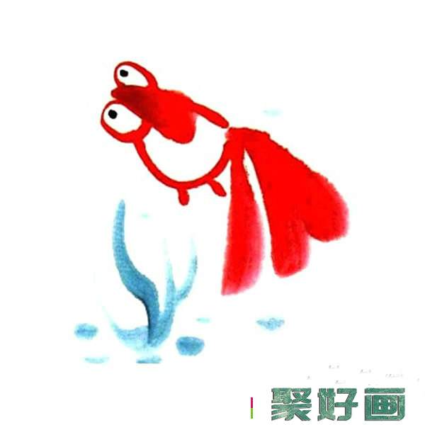 儿童国画金鱼步骤图片 简笔画金鱼怎么画?