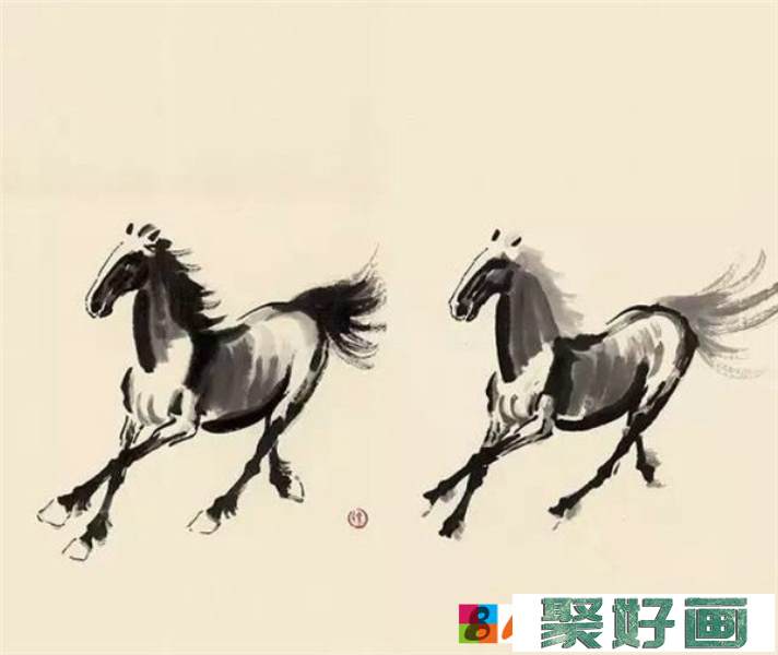 中国画马的画法