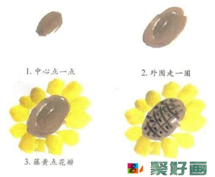 国画入门教程：几种简单的花卉的画法