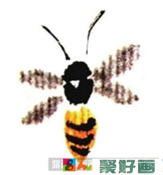 国画教程-怎么画蜜蜂
