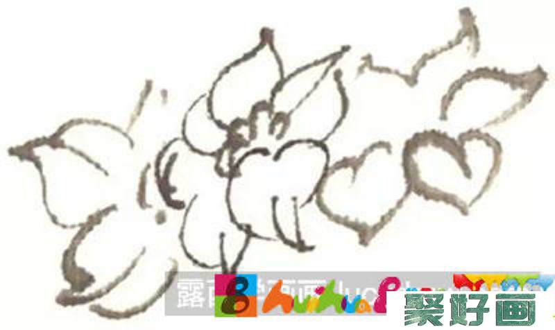 国画教程-怎么绘制水墨水仙花