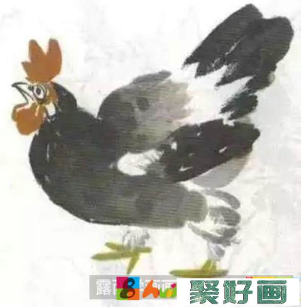 国画教程怎么绘制写意母鸡