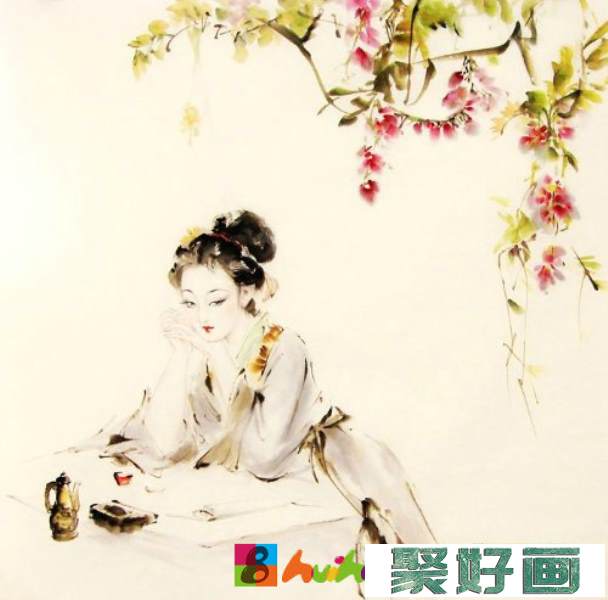 刘红琴仕女国画作品