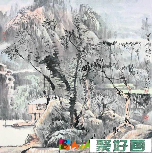 陈玉圃中国画山水作品欣赏