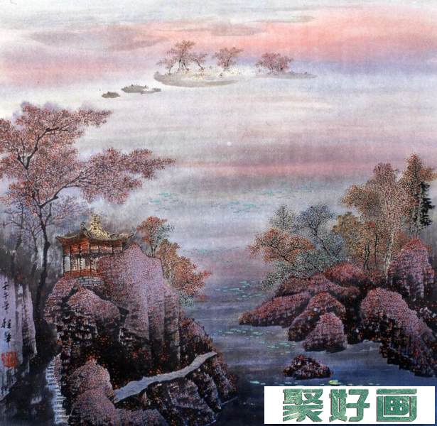 北京程华国画山水作品欣赏