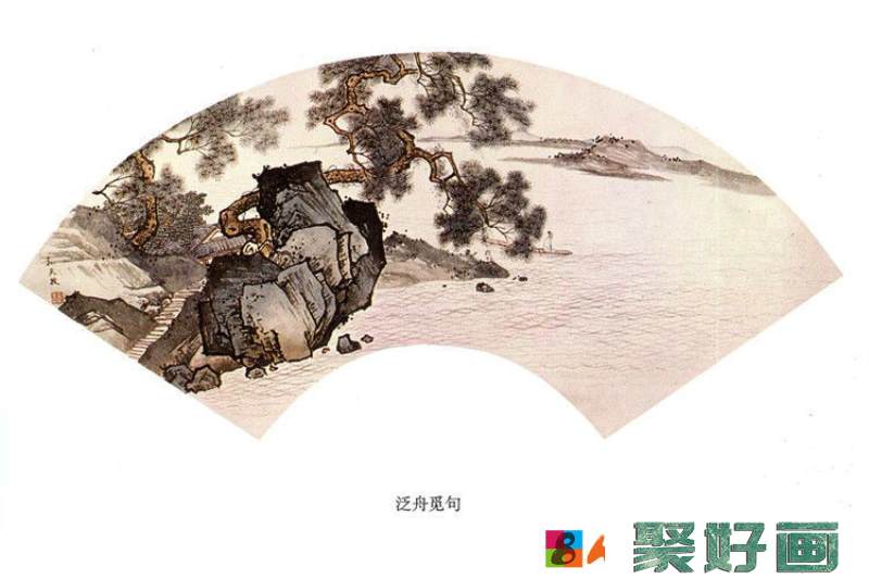 孙天牧扇面国画作品欣赏