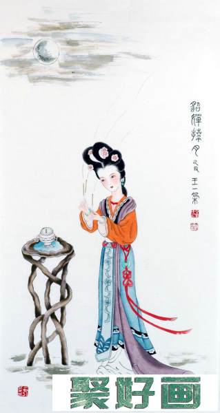 王丽莉工笔画欣赏