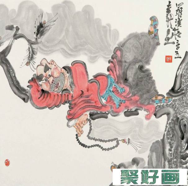 周京新中国画人物作品欣赏