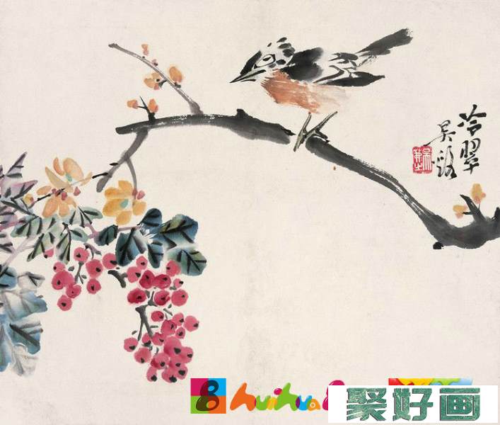 吴茀之中国花鸟画作品欣赏