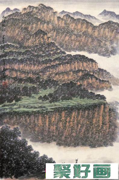 汤知辛中国山水画欣赏