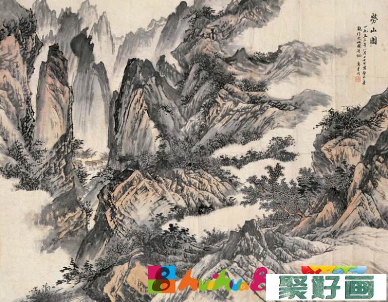 惠均山中国山水画欣赏