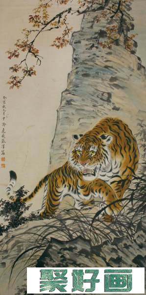 画虎大师张善子国画欣赏