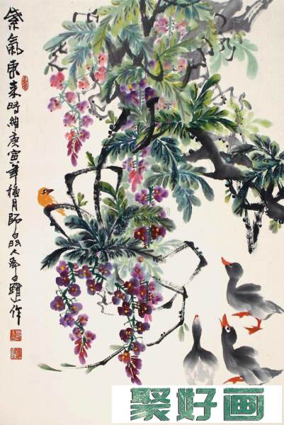邓白中国画花鸟作品欣赏