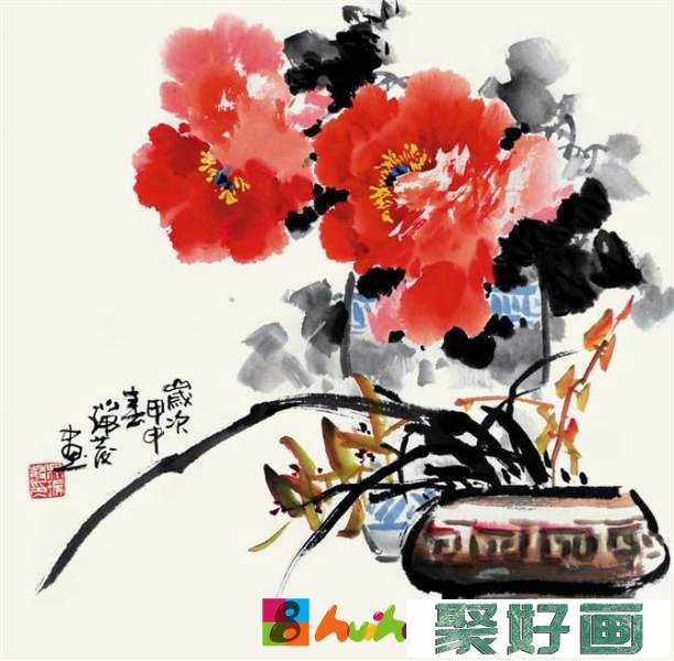 吴瑞发<a href=../huajia/zhongguo/ target=_blank class=infotextkey><a href=../huajia/zhongguo/ target=_blank class=infotextkey>中国</a></a>画牡丹作品