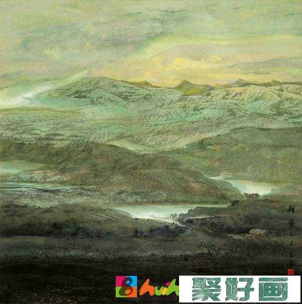 湖北董继宁中国画山水作品