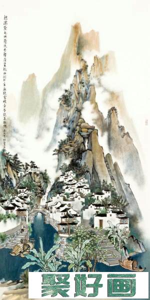 方骏<a href=../zhonglei/zhongguohua/ target=_blank class=infotextkey>中国画</a>山水作品欣赏