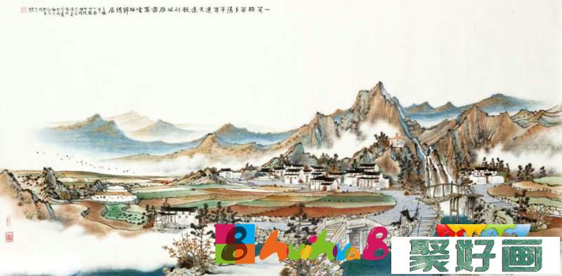 方骏中国画山水作品欣赏