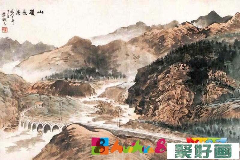 季观之中国山水画作品欣赏