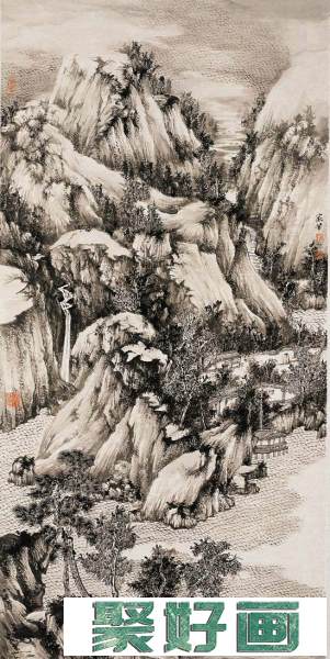 汪家芳中国画山水作品欣赏