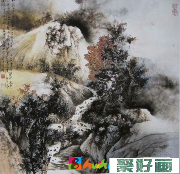 汪家芳中国画山水作品欣赏