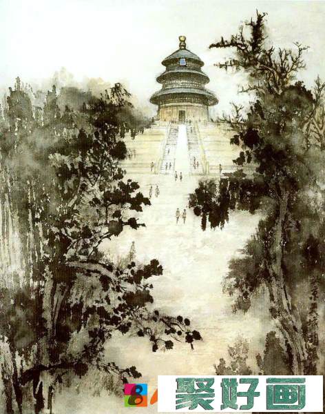 胡振郎中国画山水作品欣赏