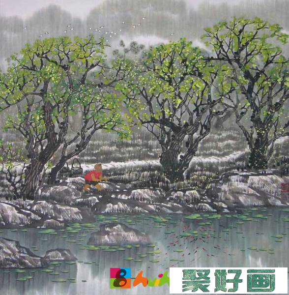 路海艇中国画作品欣赏