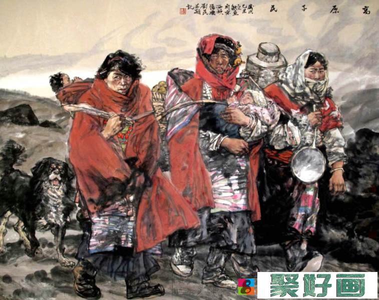 刘昆中国画人物作品欣赏