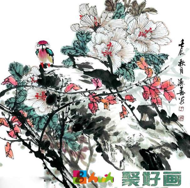 于源春中国画花鸟作品欣赏