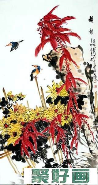 于源春中国画花鸟作品欣赏