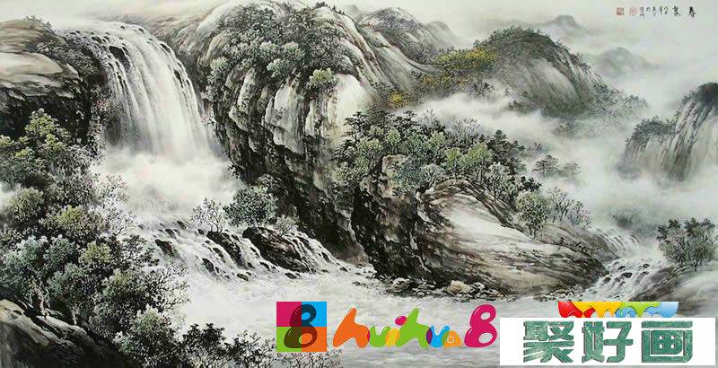吴其才中国画山水作品欣赏