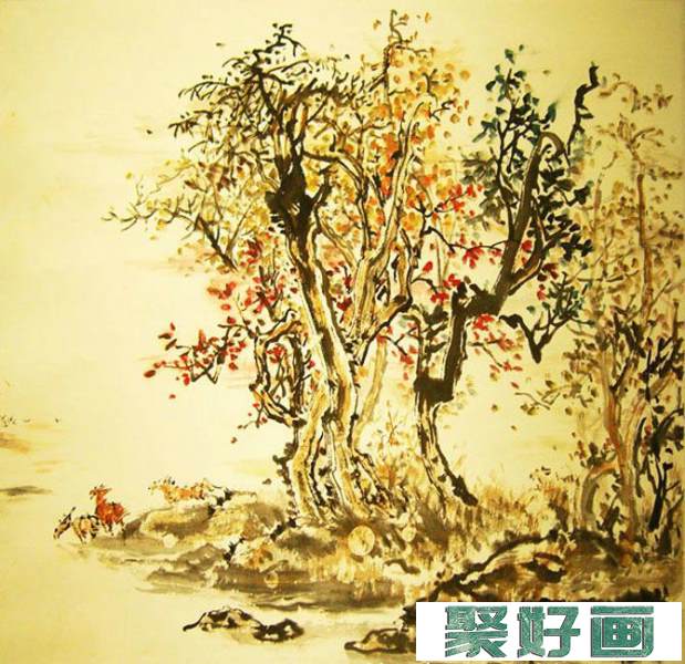 范源远中国叠彩画作品欣赏