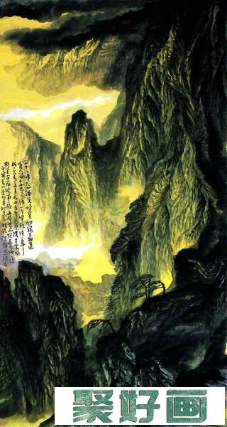 东方山河画院洪潮山水画欣赏