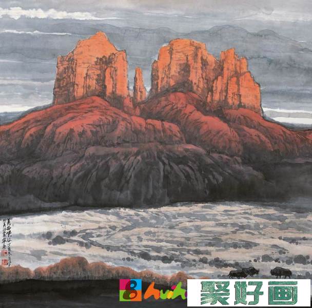 山东丁宁原国画作品欣赏