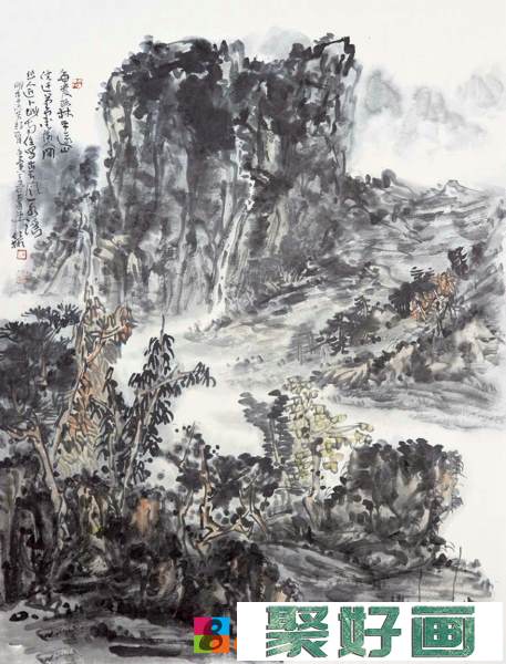 陈仕彬中国画山水作品欣赏