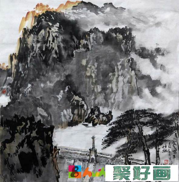 陈仕彬<a href=../zhonglei/zhongguohua/ target=_blank class=infotextkey>中国画</a>山水作品欣赏