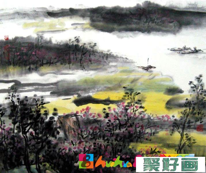 刘祖鹏中国画欣赏永恒的江南风情
