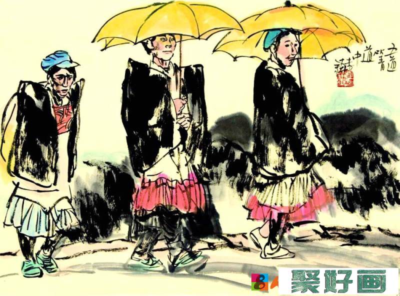 李锛中国画写意人物作品欣赏