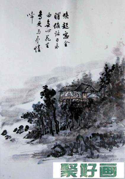 宋唯原中国画写意山水作品欣赏