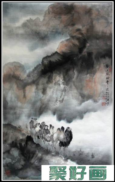 白丁中国画山水作品欣赏