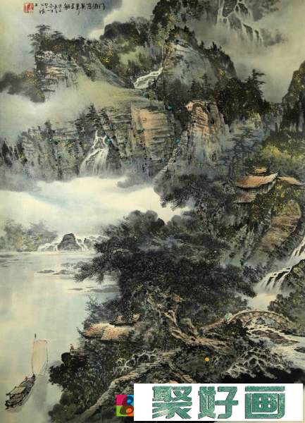 白丁中国画山水作品欣赏