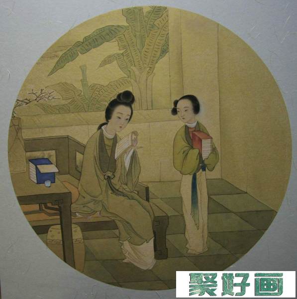 陈国胜工笔画欣赏团扇面作品辑