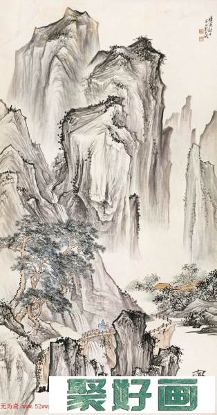 传统中求变--刘子久山水画作品欣赏