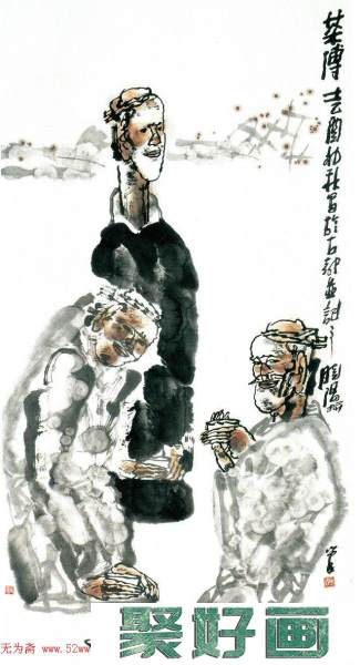 人物画巨变的画家杨晓阳在作品欣赏